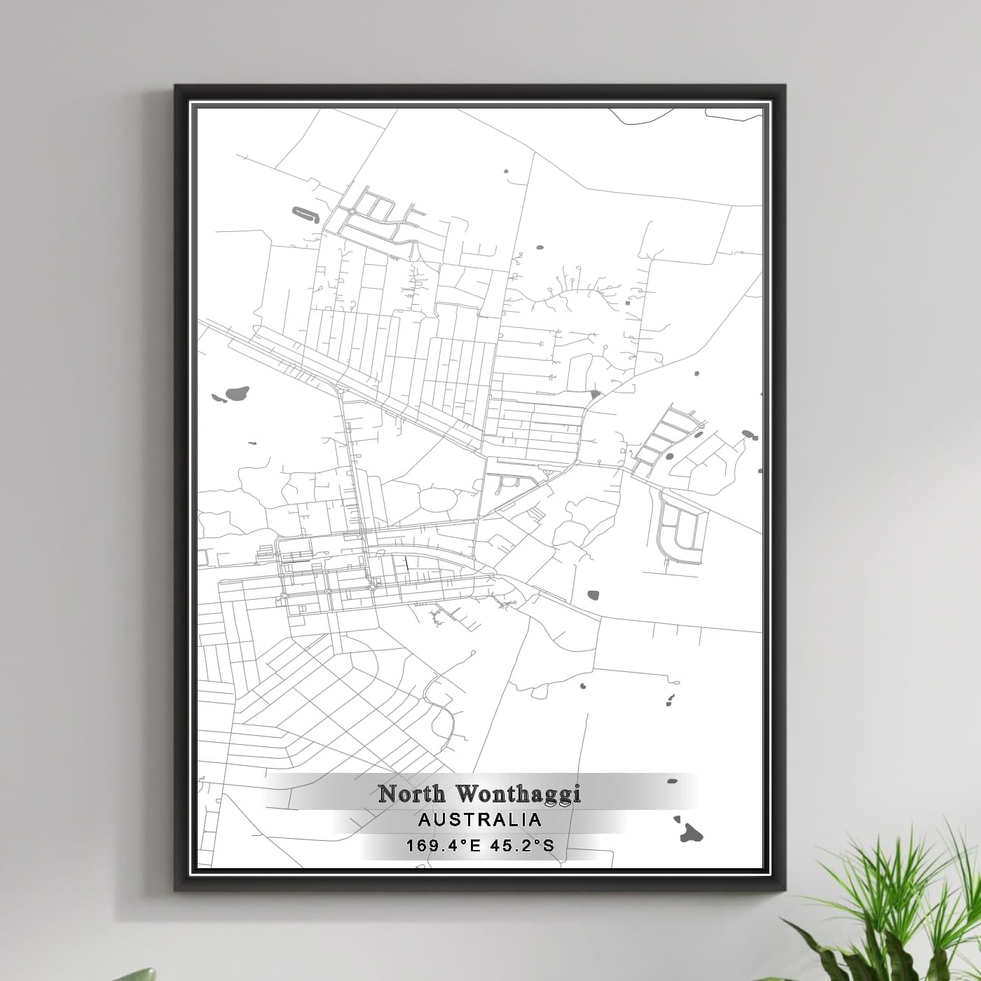 ROAD MAP OF NORTH WONTHAGGI, AUSTRALIA BY MAPBAKES