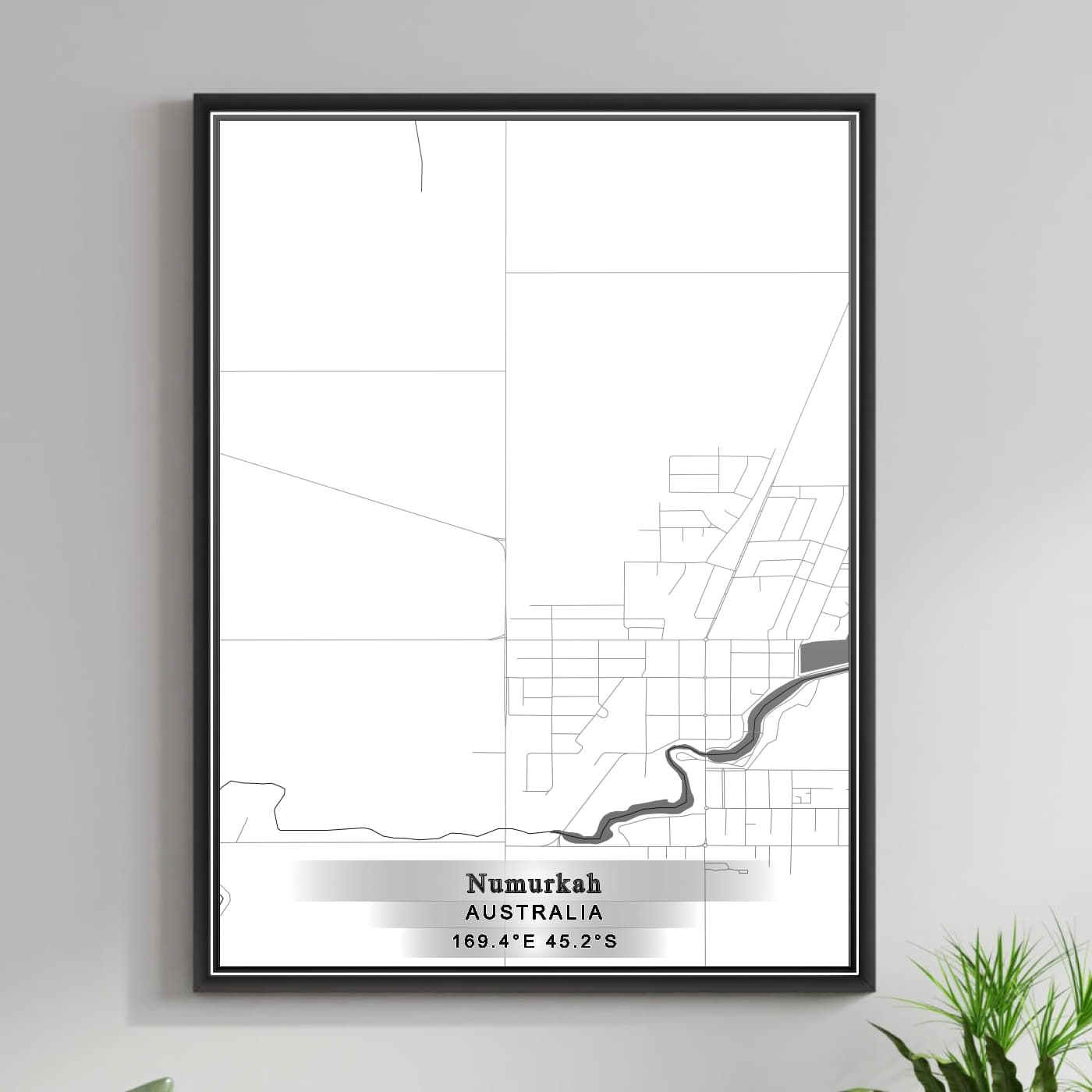 ROAD MAP OF NUMURKAH, AUSTRALIA BY MAPBAKES