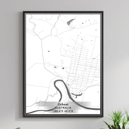 ROAD MAP OF ORBOST, AUSTRALIA BY MAPBAKES