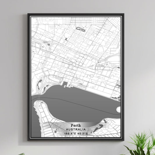 ROAD MAP OF PERTH, AUSTRALIA BY MAPBAKES