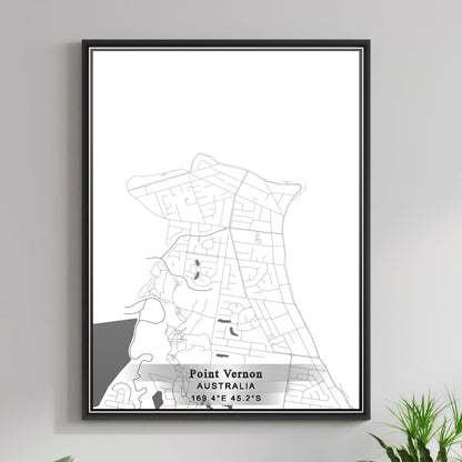 ROAD MAP OF POINT VERNON, AUSTRALIA BY MAPBAKES