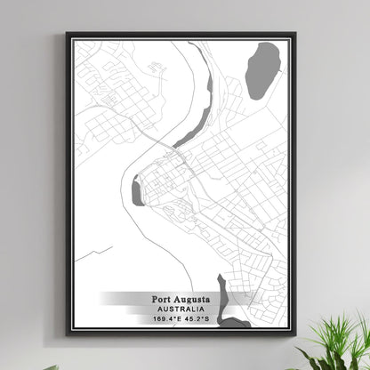 ROAD MAP OF PORT AUGUSTA, AUSTRALIA BY MAPBAKES