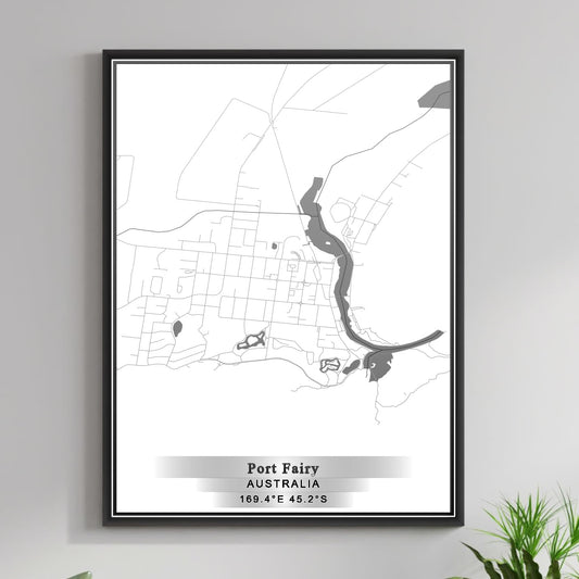 ROAD MAP OF PORT FAIRY, AUSTRALIA BY MAPBAKES