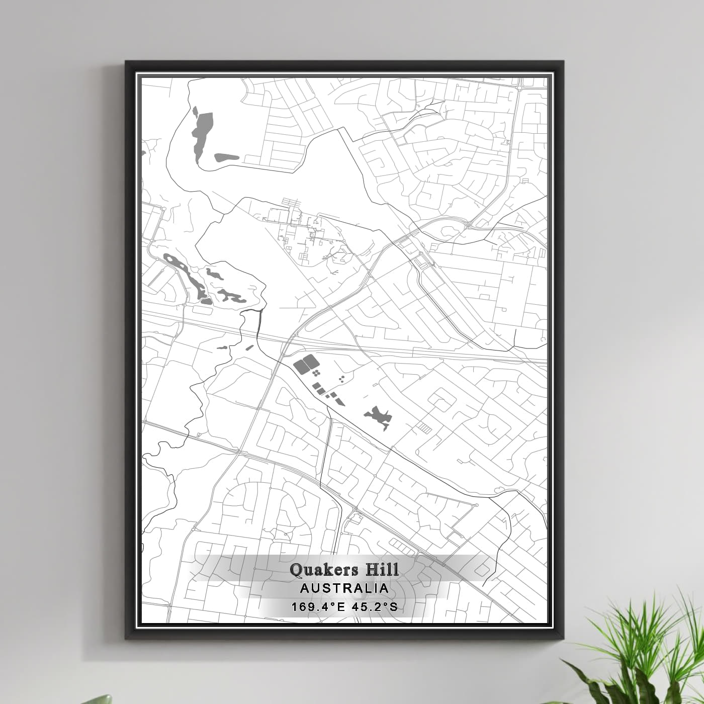 ROAD MAP OF QUAKERS HILL, AUSTRALIA BY MAPBAKES