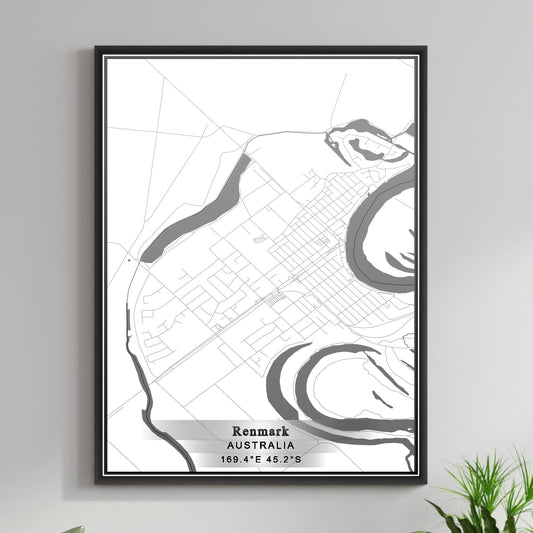 ROAD MAP OF RENMARK, AUSTRALIA BY MAPBAKES