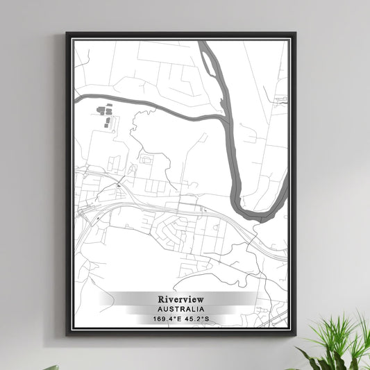 ROAD MAP OF RIVERVIEW, AUSTRALIA BY MAPBAKES