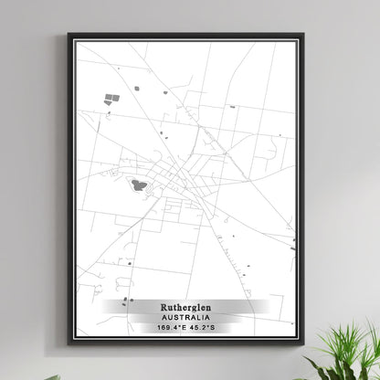 ROAD MAP OF RUTHERGLEN, AUSTRALIA BY MAPBAKES