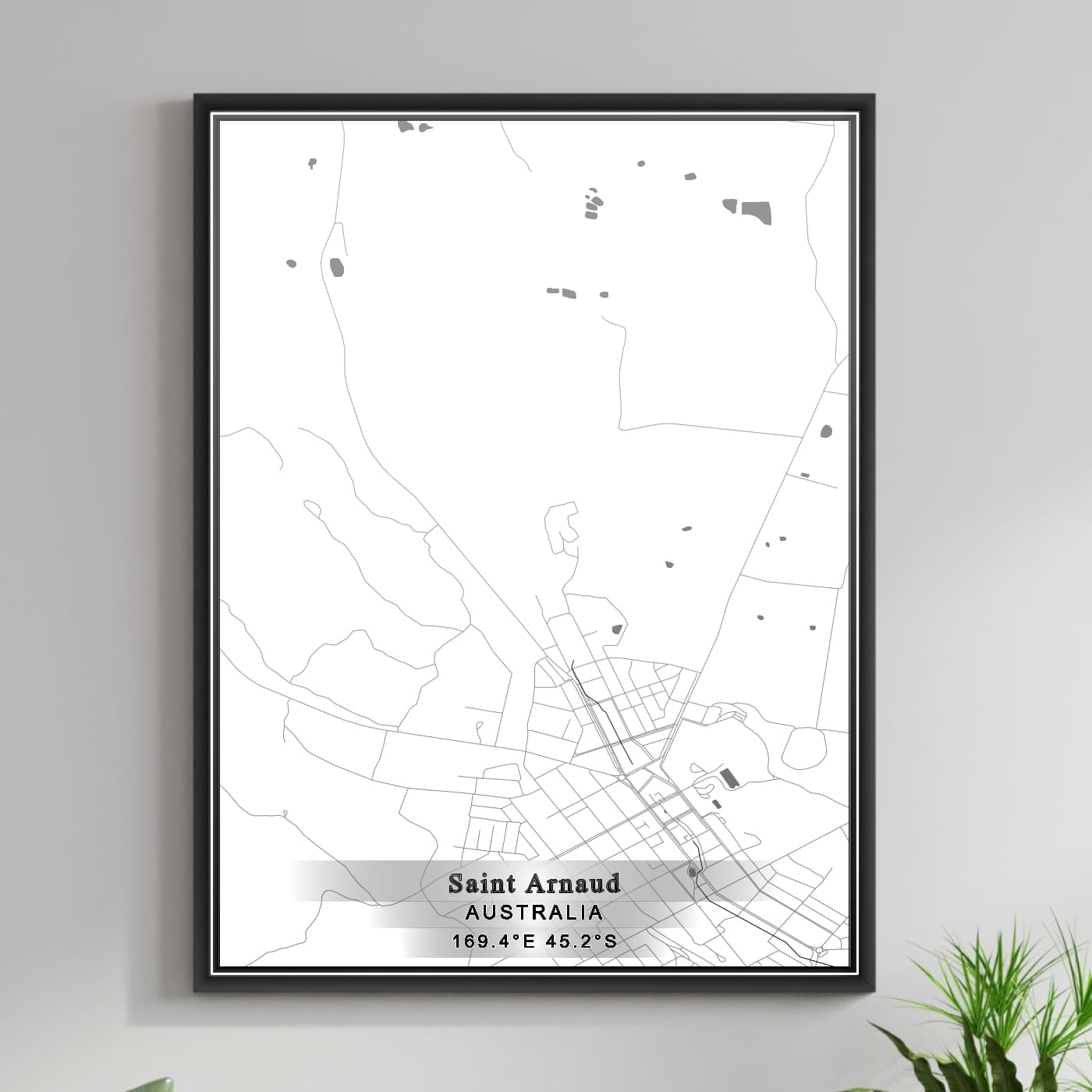 ROAD MAP OF SAINT ARNAUD, AUSTRALIA BY MAPBAKES