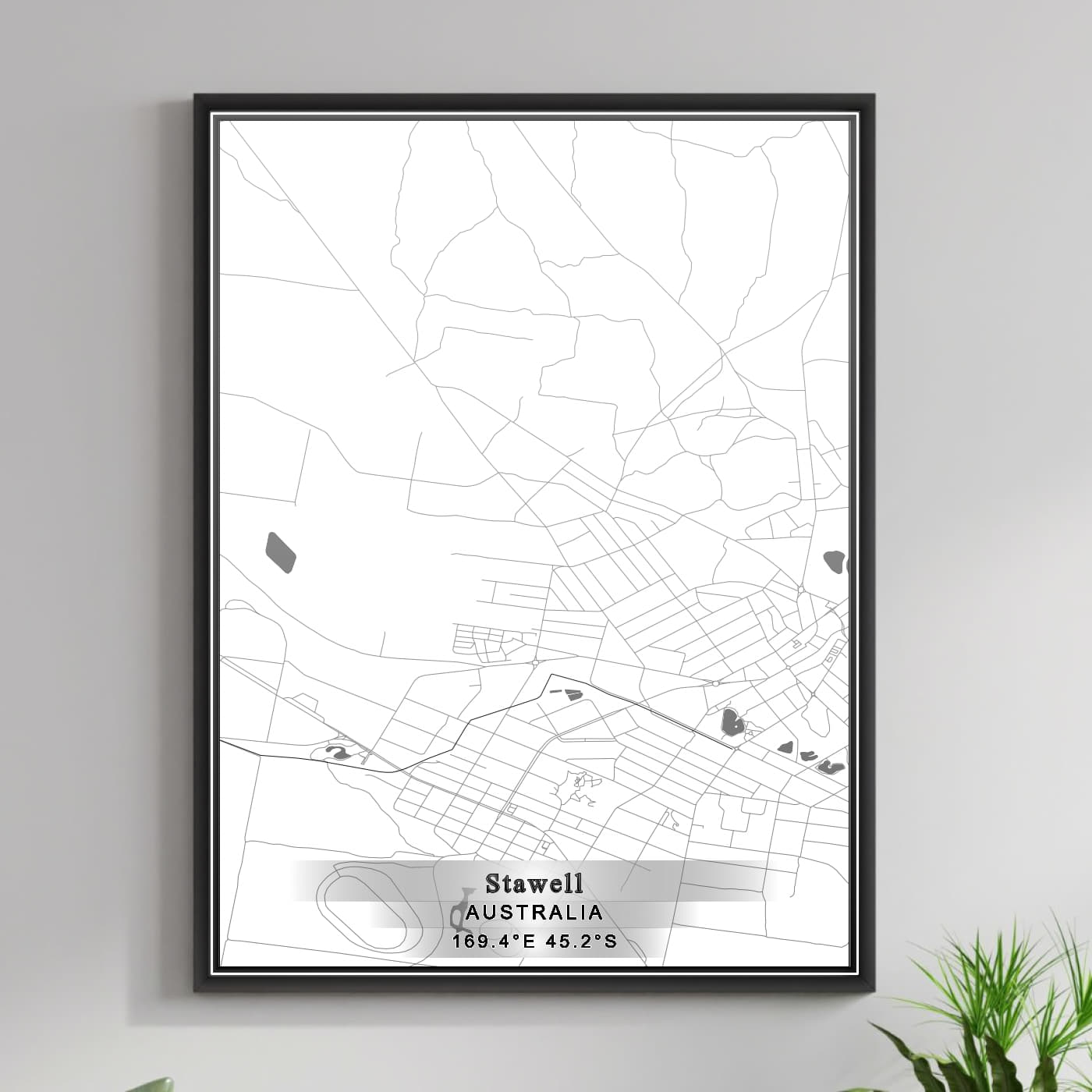 ROAD MAP OF STAWELL, AUSTRALIA BY MAPBAKES