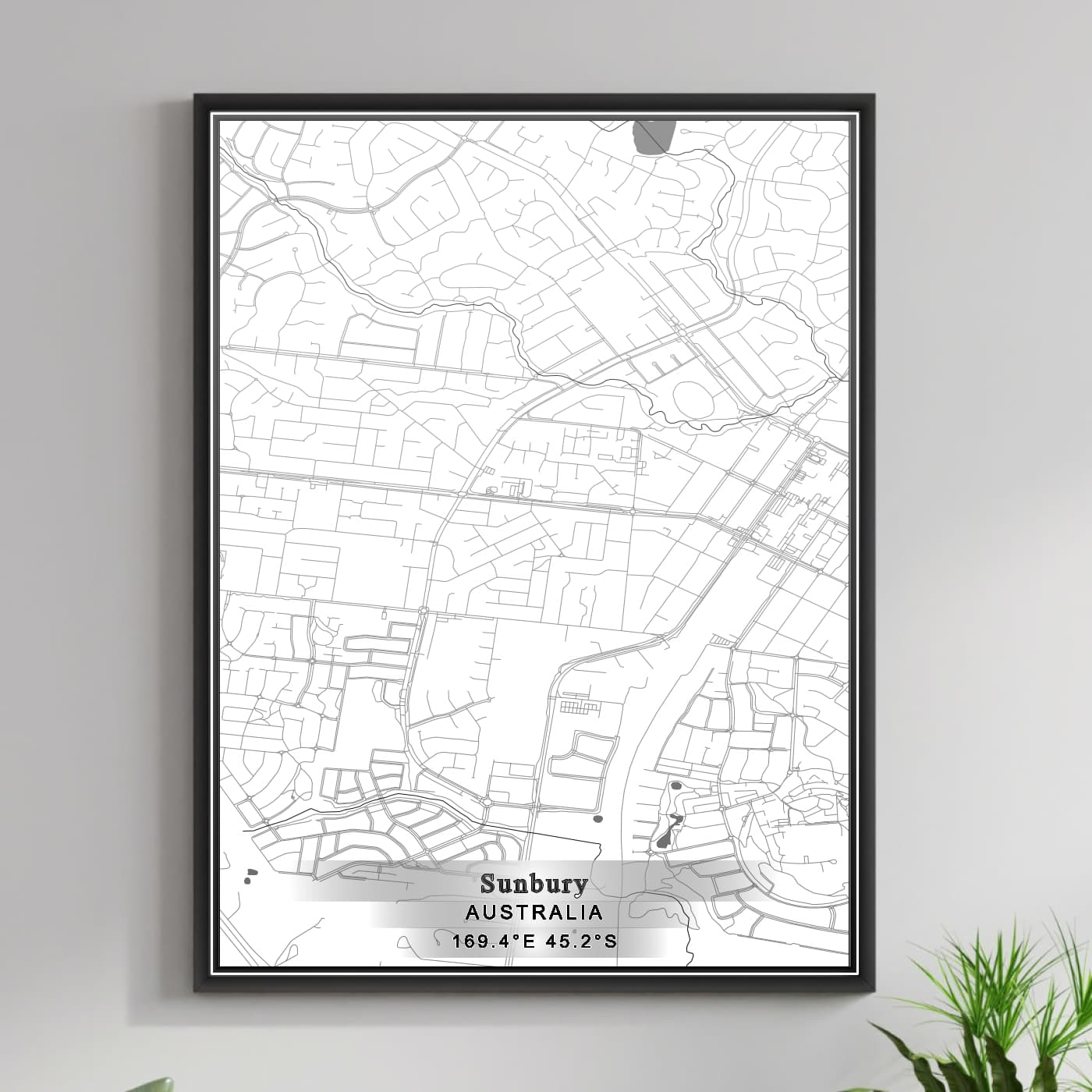 ROAD MAP OF SUNBURY, AUSTRALIA BY MAPBAKES