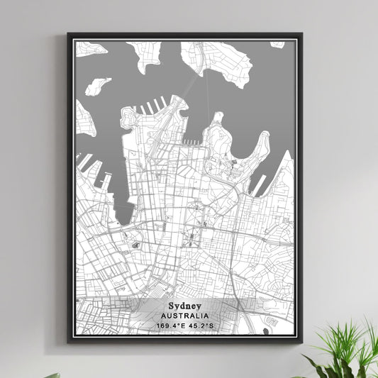 ROAD MAP OF SYDNEY, AUSTRALIA BY MAPBAKES