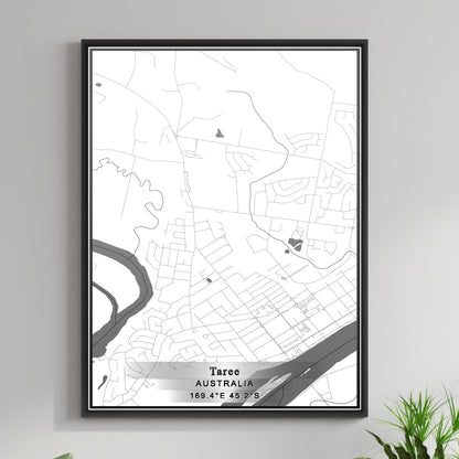 ROAD MAP OF TAREE, AUSTRALIA BY MAPBAKES