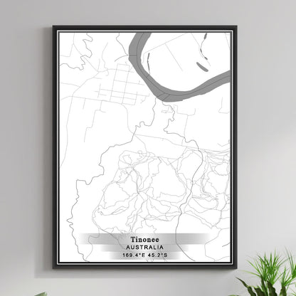 ROAD MAP OF TINONEE, AUSTRALIA BY MAPBAKES