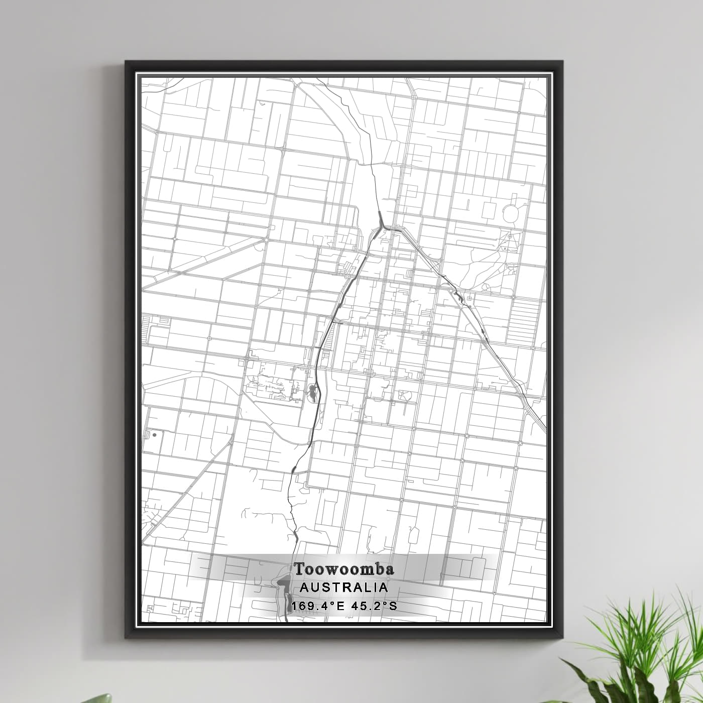 ROAD MAP OF TOOWOOMBA, AUSTRALIA BY MAPBAKES