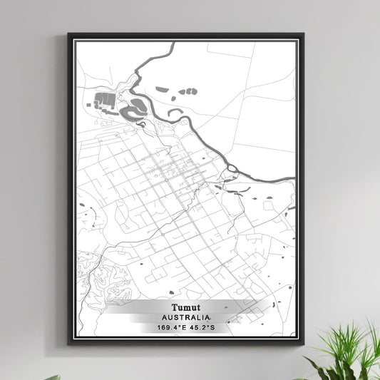 ROAD MAP OF TUMUT, AUSTRALIA BY MAPBAKES