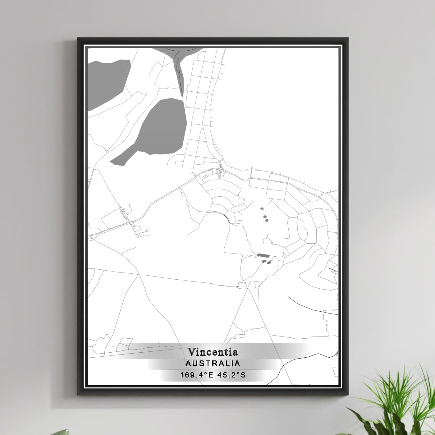 ROAD MAP OF VINCENTIA, AUSTRALIA BY MAPBAKES