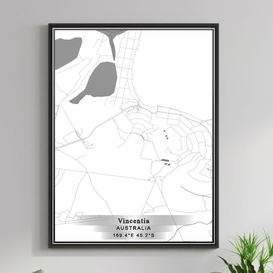 ROAD MAP OF VINCENTIA, AUSTRALIA BY MAPBAKES