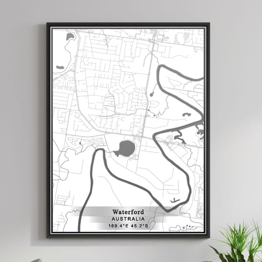 ROAD MAP OF WATERFORD, AUSTRALIA BY MAPBAKES