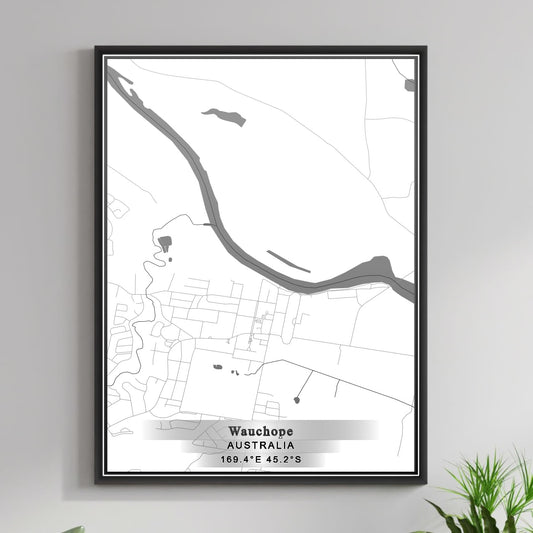 ROAD MAP OF WAUCHOPE, AUSTRALIA BY MAPBAKES