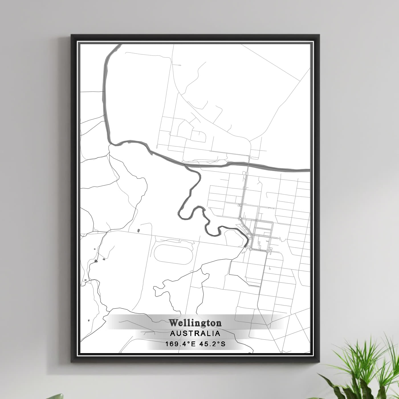 ROAD MAP OF WELLINGTON, AUSTRALIA BY MAPBAKES