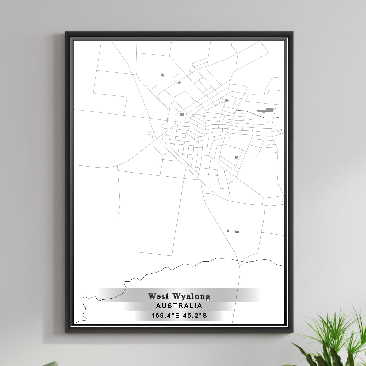 ROAD MAP OF WEST WYALONG, AUSTRALIA BY MAPBAKES