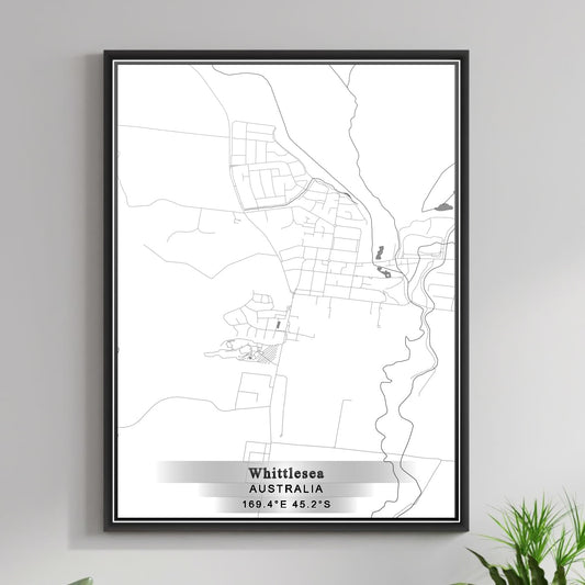 ROAD MAP OF WHITTLESEA, AUSTRALIA BY MAPBAKES
