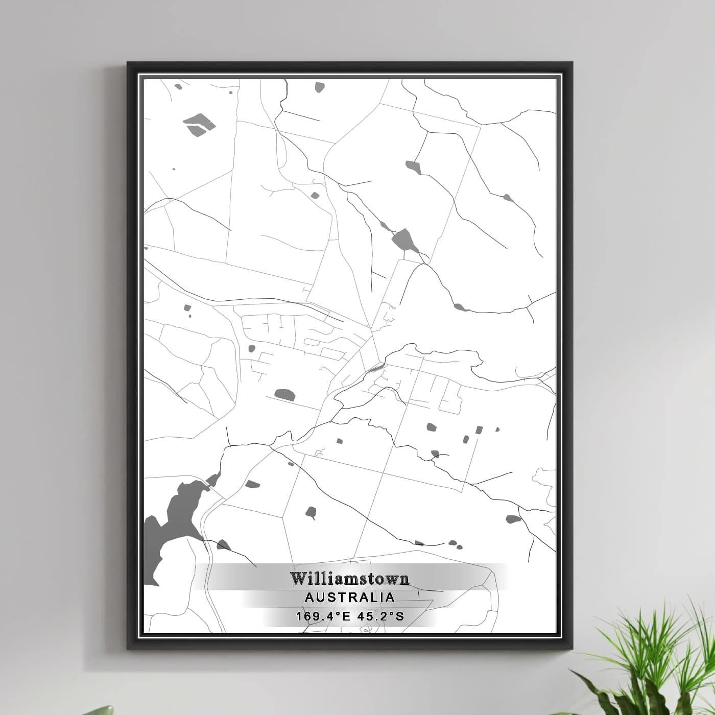 ROAD MAP OF WILLIAMSTOWN, AUSTRALIA BY MAPBAKES