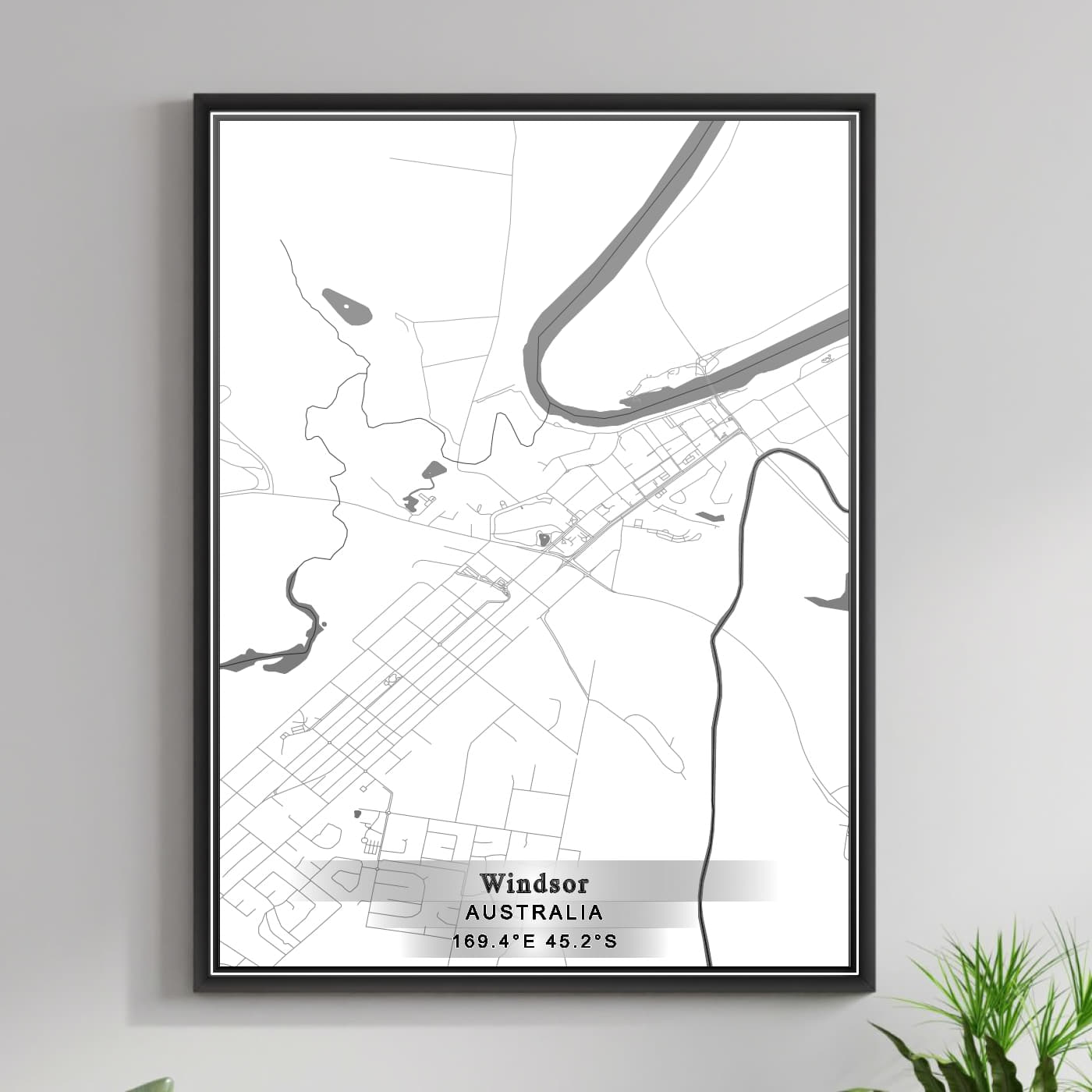 ROAD MAP OF WINDSOR, AUSTRALIA BY MAPBAKES