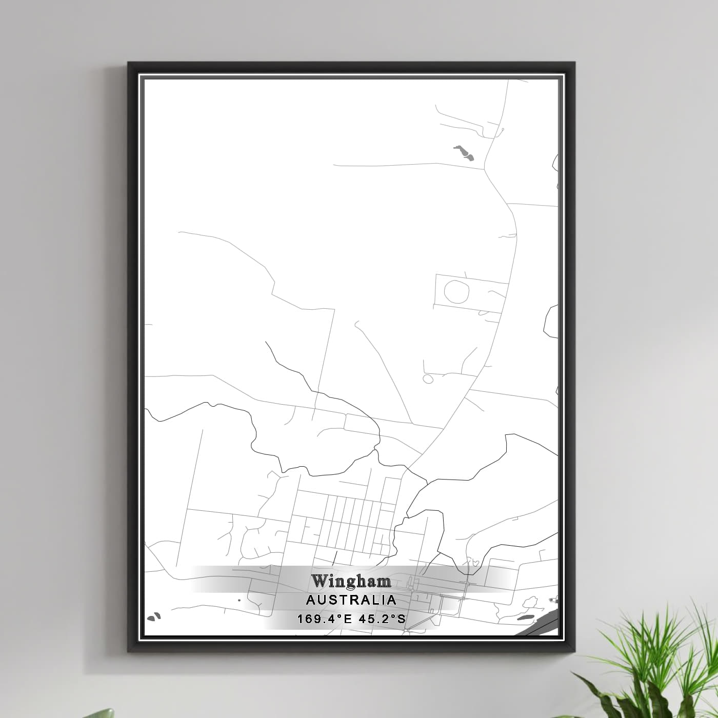 ROAD MAP OF WINGHAM, AUSTRALIA BY MAPBAKES