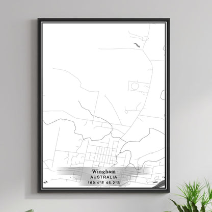 ROAD MAP OF WINGHAM, AUSTRALIA BY MAPBAKES