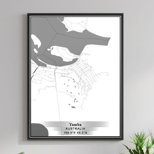 ROAD MAP OF YAMBA, AUSTRALIA BY MAPBAKES