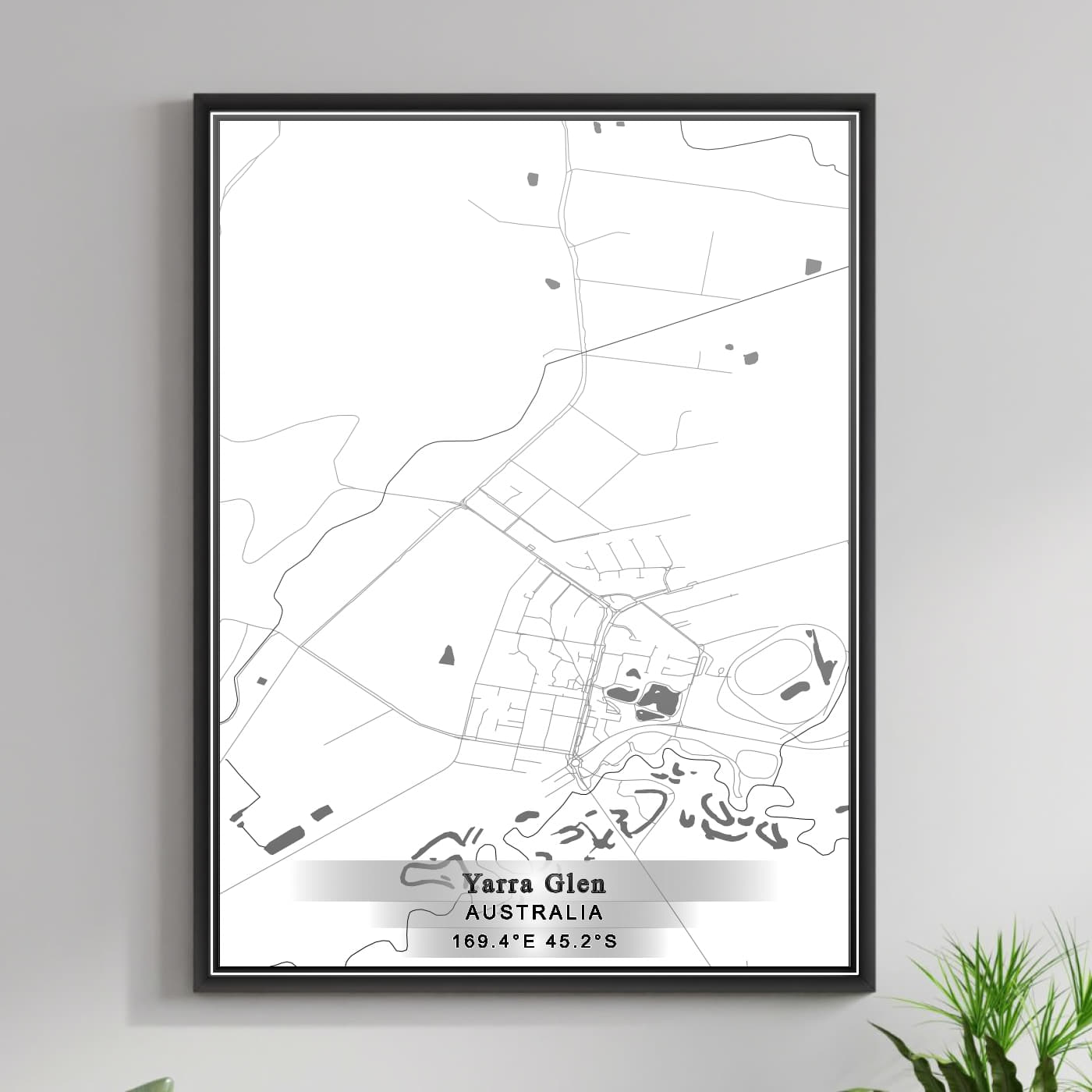 ROAD MAP OF YARRA GLEN, AUSTRALIA BY MAPBAKES