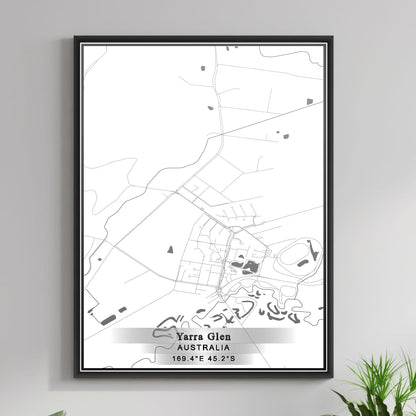 ROAD MAP OF YARRA GLEN, AUSTRALIA BY MAPBAKES