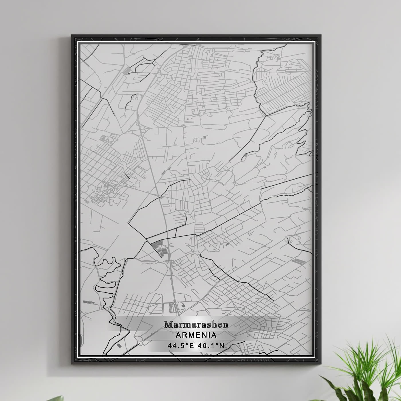 ROAD MAP OF MARMARASHEN, ARMENIA BY MAPBAKES