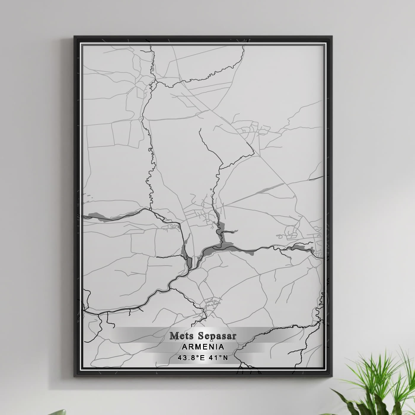 ROAD MAP OF METS SEPASAR, ARMENIA BY MAPBAKES