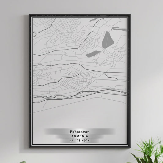 ROAD MAP OF PSHATAVAN, ARMENIA BY MAPBAKES