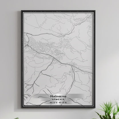 ROAD MAP OF SHAHUMYAN, ARMENIA BY MAPBAKES