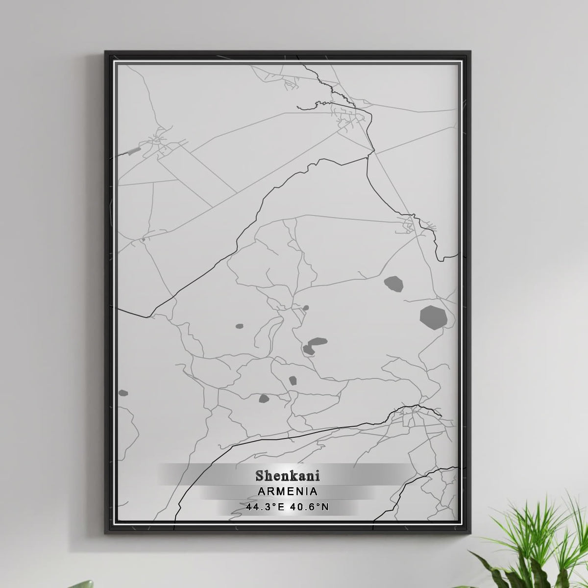 ROAD MAP OF SHENKANI, ARMENIA BY MAPBAKES