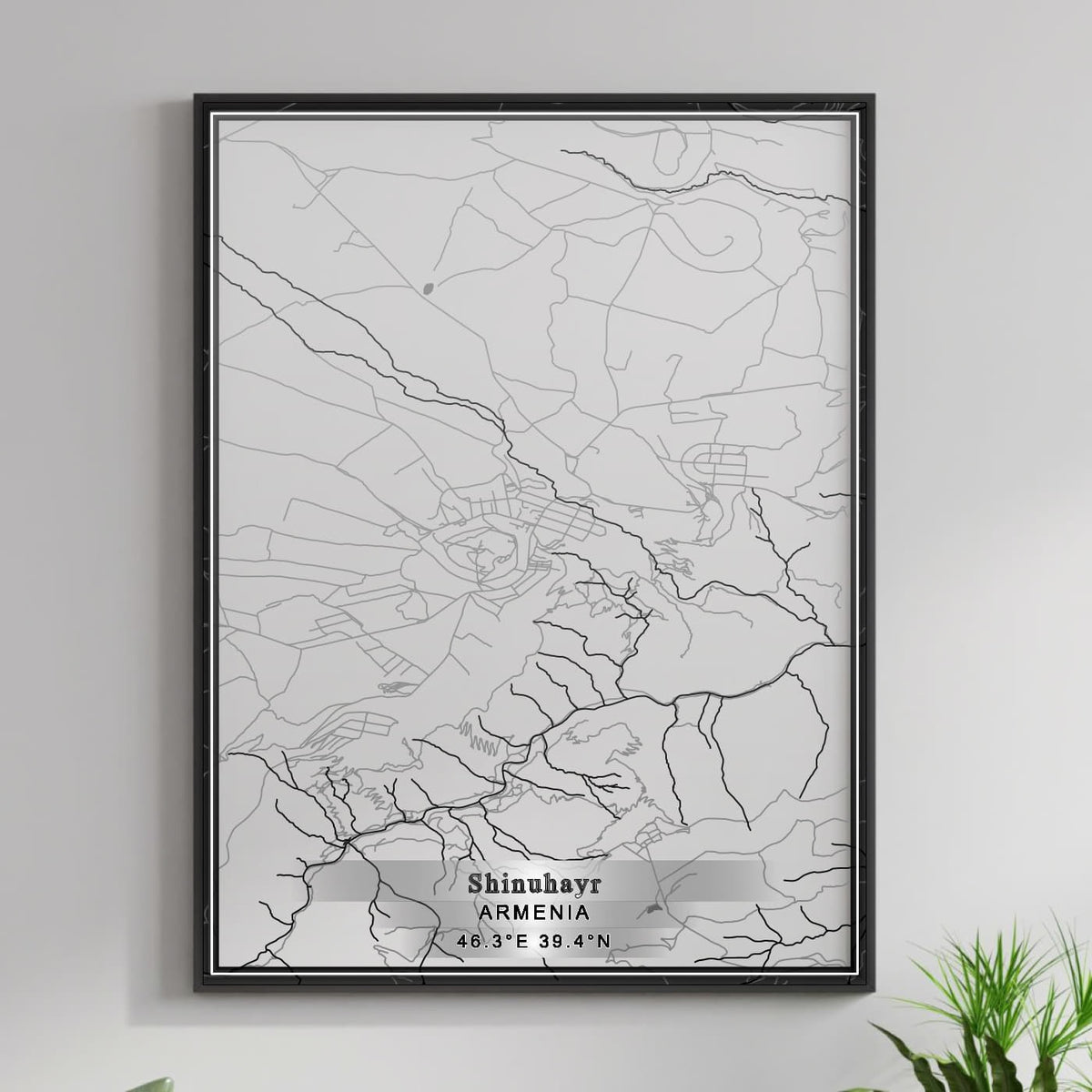 ROAD MAP OF SHINUHAYR, ARMENIA BY MAPBAKES