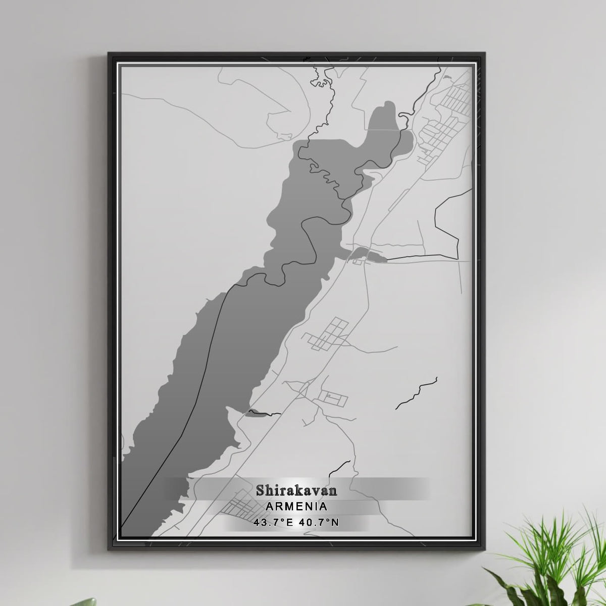 ROAD MAP OF SHIRAKAVAN, ARMENIA BY MAPBAKES