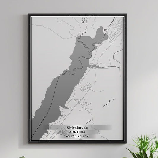 ROAD MAP OF SHIRAKAVAN, ARMENIA BY MAPBAKES