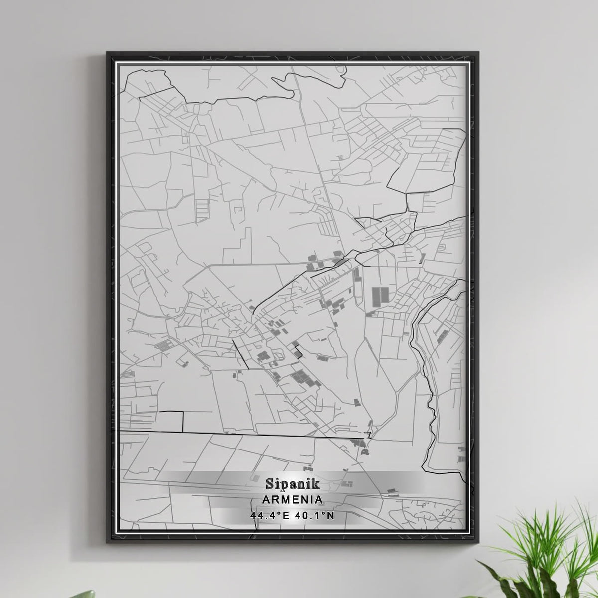 ROAD MAP OF SIPANIK, ARMENIA BY MAPBAKES