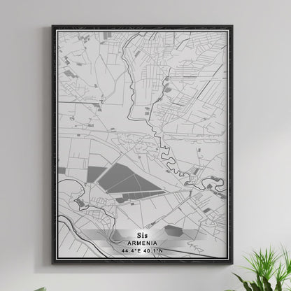 ROAD MAP OF SIS, ARMENIA BY MAPBAKES