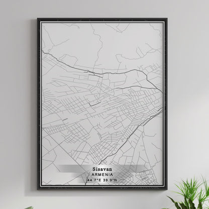 ROAD MAP OF SISAVAN, ARMENIA BY MAPBAKES