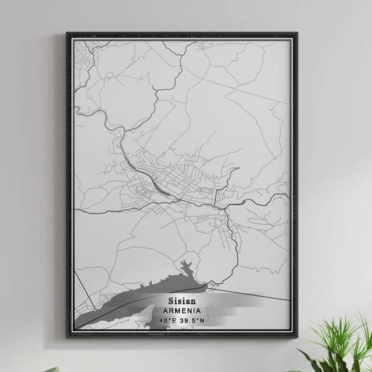 ROAD MAP OF SISIAN, ARMENIA BY MAPBAKES