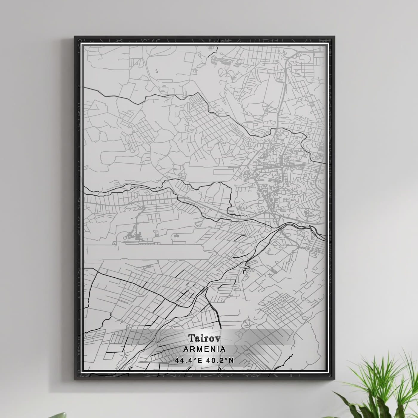 ROAD MAP OF TAIROV, ARMENIA BY MAPBAKES