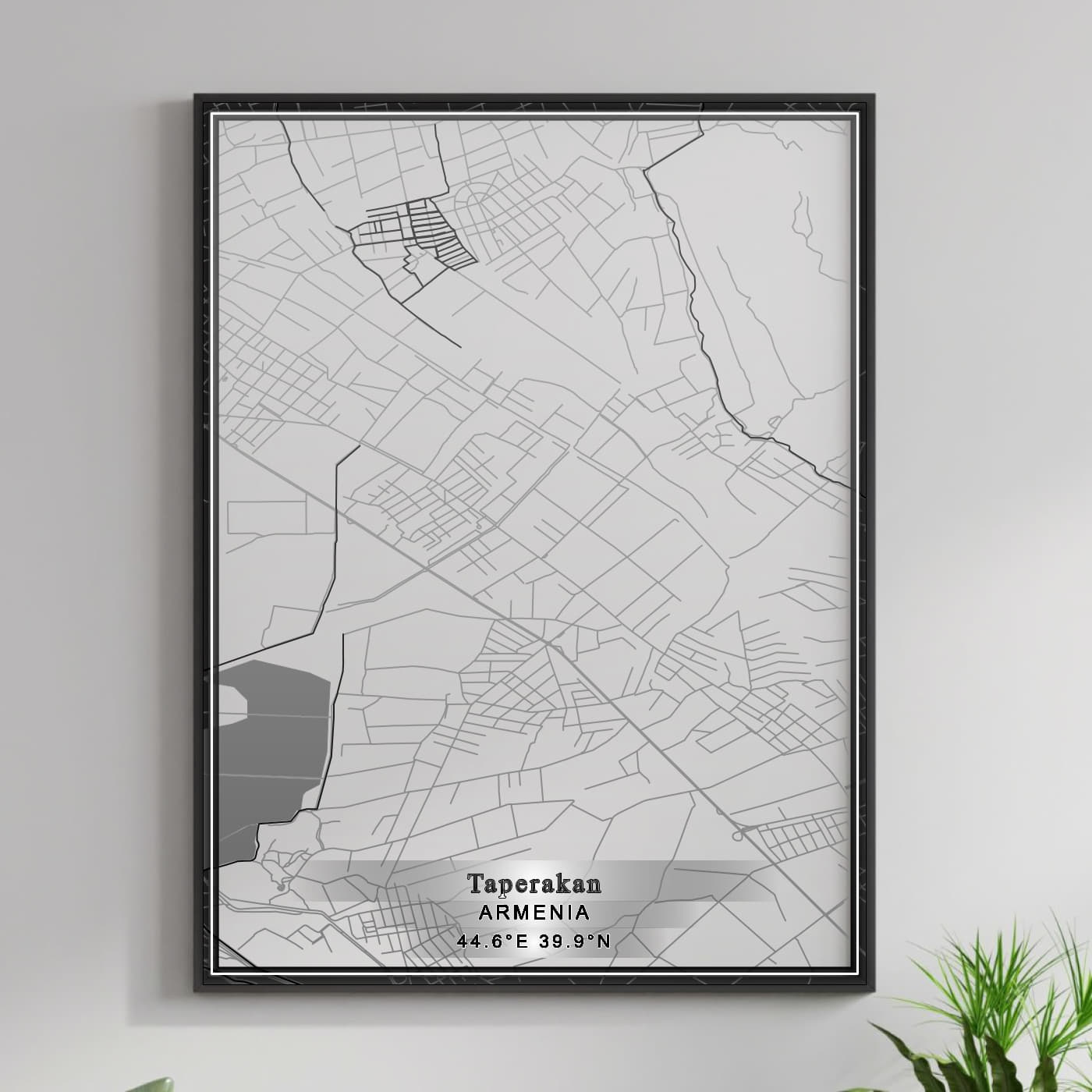 ROAD MAP OF TAPERAKAN, ARMENIA BY MAPBAKES