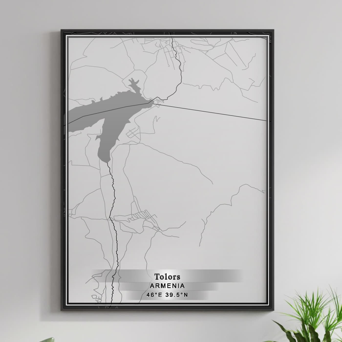 ROAD MAP OF TOLORS, ARMENIA BY MAPBAKES