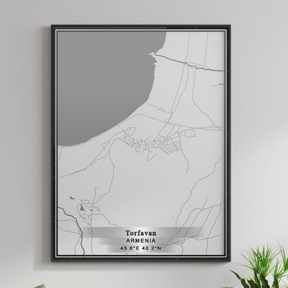 ROAD MAP OF TORFAVAN, ARMENIA BY MAPBAKES