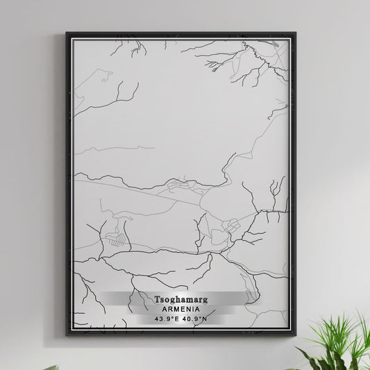 ROAD MAP OF TSOGHAMARG, ARMENIA BY MAPBAKES